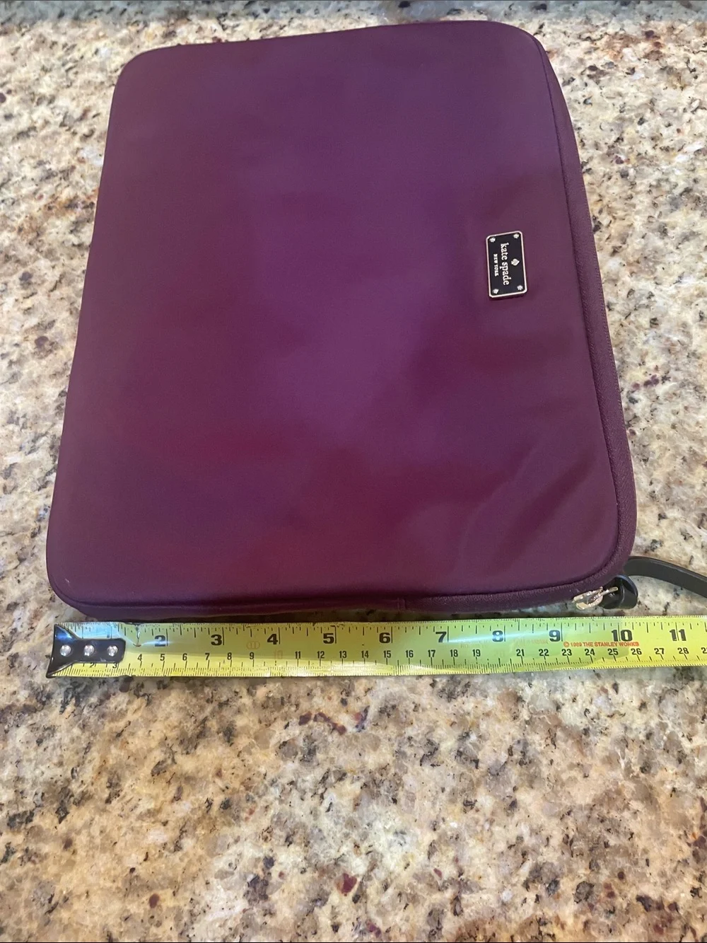 kate spade Plum Zip Tablet Sleeve in Deep Berry